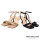 TINO BELLINI 巴西進口全真皮亮粉繫踝高跟涼鞋FSLT025(金色) product thumbnail 5