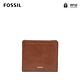 FOSSIL Logan 真皮系列拉鍊零錢袋設計短夾-咖啡色 SL7829200 product thumbnail 2