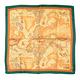 Alviero Martini 義大利地圖 經典地圖車線絲巾(70X70) 綠/地圖黃 product thumbnail 2