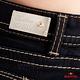 BRAPPERS 女款 新美腳Royal系列-女用中腰彈性鑲鑽小喇叭褲-深藍 product thumbnail 9
