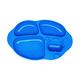 【MARCUS&MARCUS】動物樂園造型吸力分隔餐盤-河馬(藍) product thumbnail 2