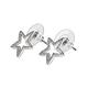 kate spade經典五角星設計鑽鑲飾穿式耳環(銀) product thumbnail 2