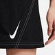 Nike 短褲 NSW Swoosh 女款 黑 白 高腰 寬鬆 抽繩 車縫 雙勾 DD5593-010 product thumbnail 8