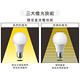 歐洲百年品牌台灣CNS認證LED廣角燈泡E27/10W/1250流明/白光 4入 product thumbnail 5