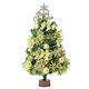 摩達客耶誕-2尺/2呎(60cm)特仕幸福型裝飾綠色聖誕樹(金色年華系全套飾品)不含燈 product thumbnail 2