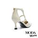 高跟鞋 MODA MODAY 迷人優雅十字細帶羊皮尖頭高跟鞋－米 product thumbnail 4