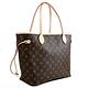 LV M41178 NEVERFULL MM 經典花紋拼接肩背托特包/購物包.牡丹紅 product thumbnail 4