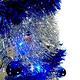 6尺(180cm)彈簧摺疊銀色哈利葉瘦型鉛筆樹聖誕樹(+LED100燈藍白光+藍系飾品) product thumbnail 2