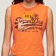 SUPERDRY 女裝 背心 La VL Graphic Slim 橘 product thumbnail 6