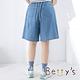 betty’s貝蒂思　造型立體口袋牛仔五分褲(淺藍) product thumbnail 5