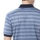 【Lynx Golf】男款歐洲進口絲光緹花面料百搭配色條紋胸袋款短袖POLO衫-藍色 product thumbnail 8