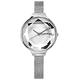 rumba time 紐約品牌 切割玻璃鏡面 米蘭編織不鏽鋼手錶-銀色/30mm product thumbnail 2
