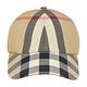 Burberry刺繡英文白字LOGO帽沿格紋設計棉質棒球帽(典藏米) product thumbnail 2