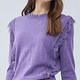 ILEY伊蕾 法式荷葉蕾絲針織上衣(紫色；M-XL)1234265005 product thumbnail 3