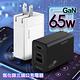 POLYBATT 氮化鎵Gan 65W 雙孔PD+QC 平板手機共用 快速充電器 GAN05-65W product thumbnail 2