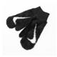Nike 手套 Plush Knit Mittens 男女款 黑 白 毛絨絨 大勾 保暖 針織 N1008868-010 product thumbnail 3