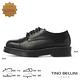 Tino Bellini 歐洲進口英倫風範牛皮圓頭厚底綁帶鞋-黑 product thumbnail 3