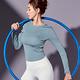STL  yoga ESSENCE LS 韓國瑜珈 運動機能 本質長版 合身蓋臀長袖上衣 乾燥霧藍 product thumbnail 2