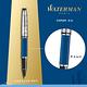 WATERMAN 權威系列 時尚銀蓋法藍桿 鋼珠筆 product thumbnail 3