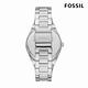 FOSSIL Scarlette 低調環刻質感女錶 銀色不鏽鋼錶帶 38 MM ES5300 product thumbnail 4