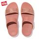 【FitFlop】LULU LASERCRYSTAL LEATHER SLIDES 雷射雕刻及水鑽造型雙帶涼鞋-女(玫瑰色) product thumbnail 4