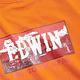 EDWIN 露營系列 背後營地BOX LOGO印花短袖T恤-男-桔色 product thumbnail 4