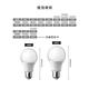 歐洲百年品牌台灣CNS認證LED廣角燈泡E27/10W/950流明/黃光 6入 product thumbnail 7