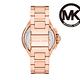 Michael Kors Camille 獨特亮眼三眼計時女錶 玫瑰金不鏽鋼鍊帶 43MM MK7271 product thumbnail 4