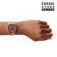 FOSSIL Stella Sport 多功能環鑽棕面女錶 玫瑰金色不鏽鋼鍊帶 37MM ES5109 product thumbnail 4