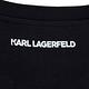 Karl Lagerfeld 葡萄牙製老佛爺反白LOGO圖騰棉質T恤(黑) product thumbnail 6