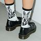 X-girl RAD BUNNY JACQUARD SOCKS中長襪-白 product thumbnail 3