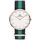 Daniel Wellington DW 手錶 Classic Warwick 40mm藍綠織紋錶 絕版 DW00100005 product thumbnail 2