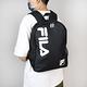 Fila 後背包 Backpack 黑 白 男女款 雙肩背 書包 休閒 水壺袋 斐樂 BPU7020BK product thumbnail 4