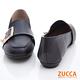 ZUCCA-珍珠金屬皮革平底鞋-黑-z6809bk product thumbnail 5