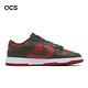 Nike 休閒鞋 Dunk Low Mystic Red 男鞋 女鞋 紅 綠 皮革 經典 復古 低筒 運動鞋 DV0833-600 product thumbnail 3