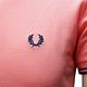 FRED PERRY 經典刺繡LOGO素面雙線立領短袖POLO衫(深粉紅-40號) product thumbnail 8