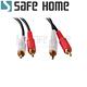 (二入)SAFEHOME AV端子音頻線公對公延長線(紅、白) 蓮花鍍金接頭 1.5M CA0504 product thumbnail 2