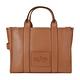MARC JACOBS The Leather TOTE 皮革兩用托特包-小/棕 product thumbnail 4