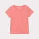 Hang Ten-女裝-有機棉V領腳丫短袖T恤-粉色 product thumbnail 2