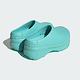 Adidas Adifom Stan Mule W [IE7051] 女 穆勒鞋 拖鞋 休閒 經典 三葉草 厚底 水藍 product thumbnail 5