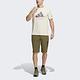 Adidas Ss Logo Gfx T [HE7358] 男女 短袖 上衣 T恤 純棉 露營風 戶外 愛迪達 米白 product thumbnail 4