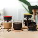 【PO:Selected】丹麥咖啡泡茶兩件組 (咖啡玻璃杯240ml-黃/試管茶格-綠) product thumbnail 3