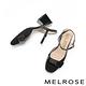 高跟鞋 MELROSE 美樂斯 氣質飾釦造型異材質方頭高跟鞋－黑 product thumbnail 5