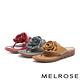 拖鞋 MELROSE 美樂斯 質感花朵造型全真皮夾腳厚底拖鞋－紅 product thumbnail 7