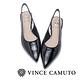 VINCE CAMUTO 微露美感 繫踝帶尖頭低跟鞋-鏡面黑 product thumbnail 4