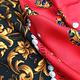 Dior 歐風復古寶石珍珠方型絲巾-紅色 product thumbnail 5