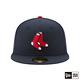 NEW ERA 59FIFTY 5950 MLB 球員帽 紅襪 海軍藍 棒球帽 product thumbnail 4