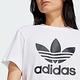 Adidas TRFL Tee Boxy IN8441 女 短袖 上衣 T恤 經典 三葉草 休閒 寬鬆 棉質 白 product thumbnail 5