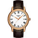 TISSOT 天梭 官方授權 T-Classic Carson 羅馬石英腕錶-白x玫瑰金框/40mm T0854103601300 product thumbnail 2