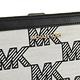 MICHAEL KORS JET SET 新版MK緹花帆布拼接對開扣式長夾(黑邊-附可拆式手提帶) product thumbnail 5